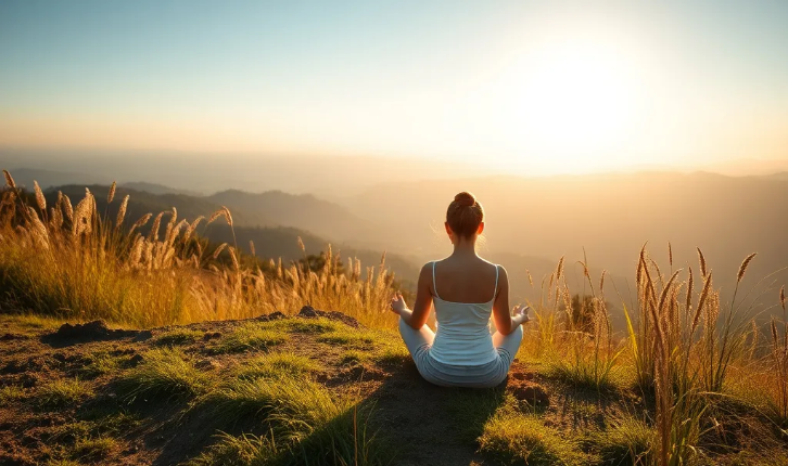 Meditating In Nature - Substack AI Generated Image